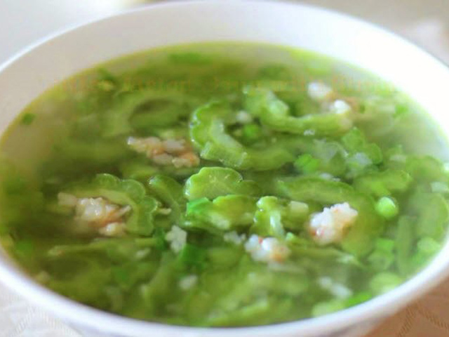 mướp đắng chả tôm